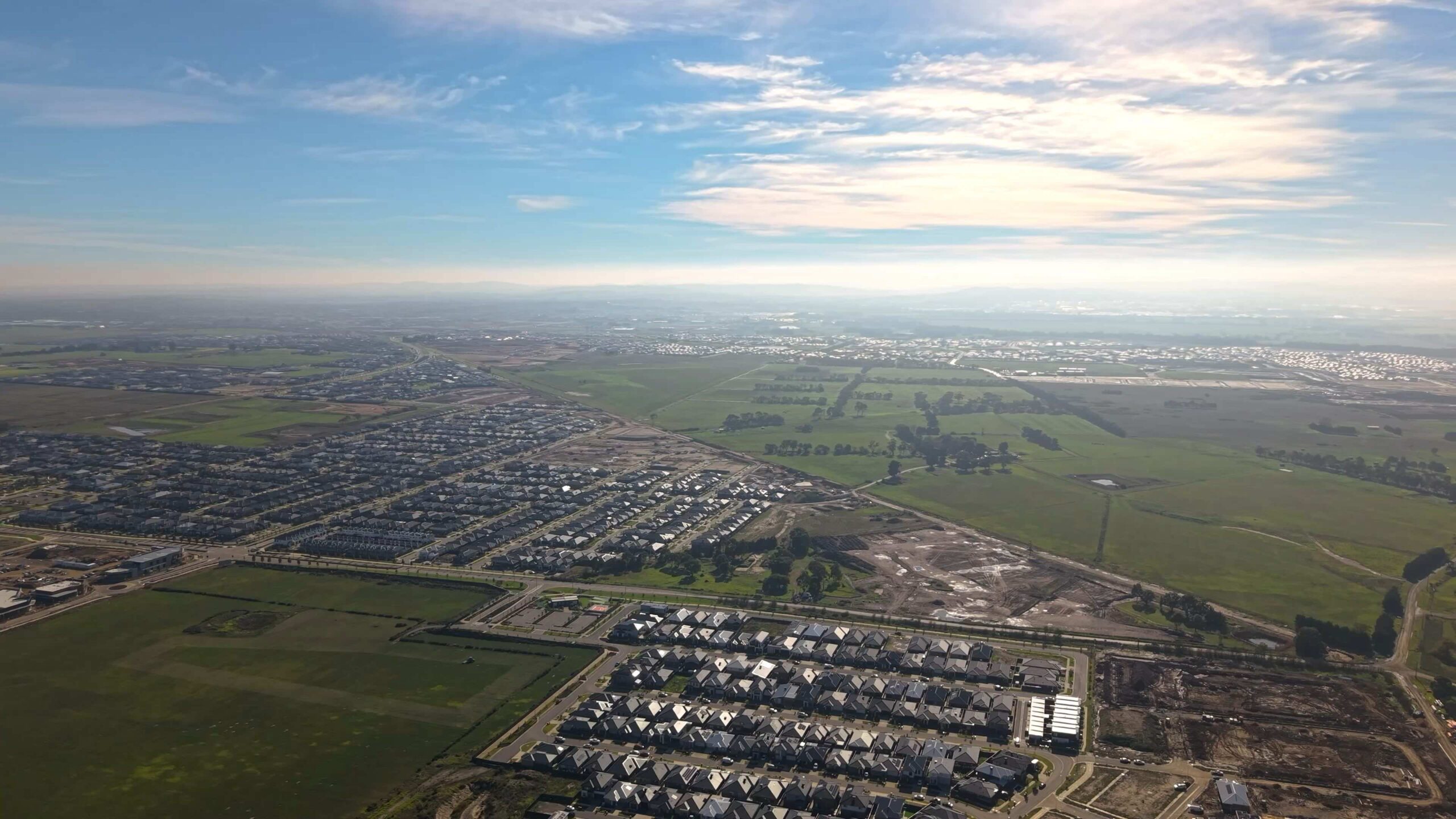 Birds eye view of Alma Estate located in Clyde North